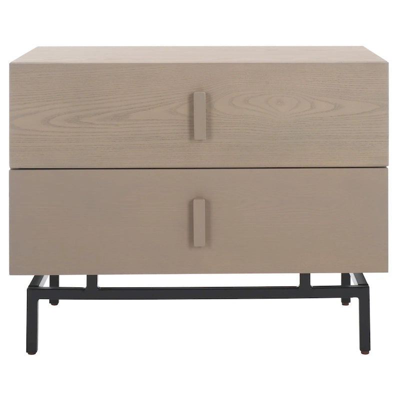 Grey/Black Storage Cabinet - 28W x 18D x 22H