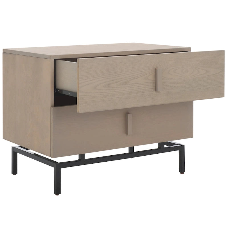 Grey/Black Storage Cabinet - 28W x 18D x 22H