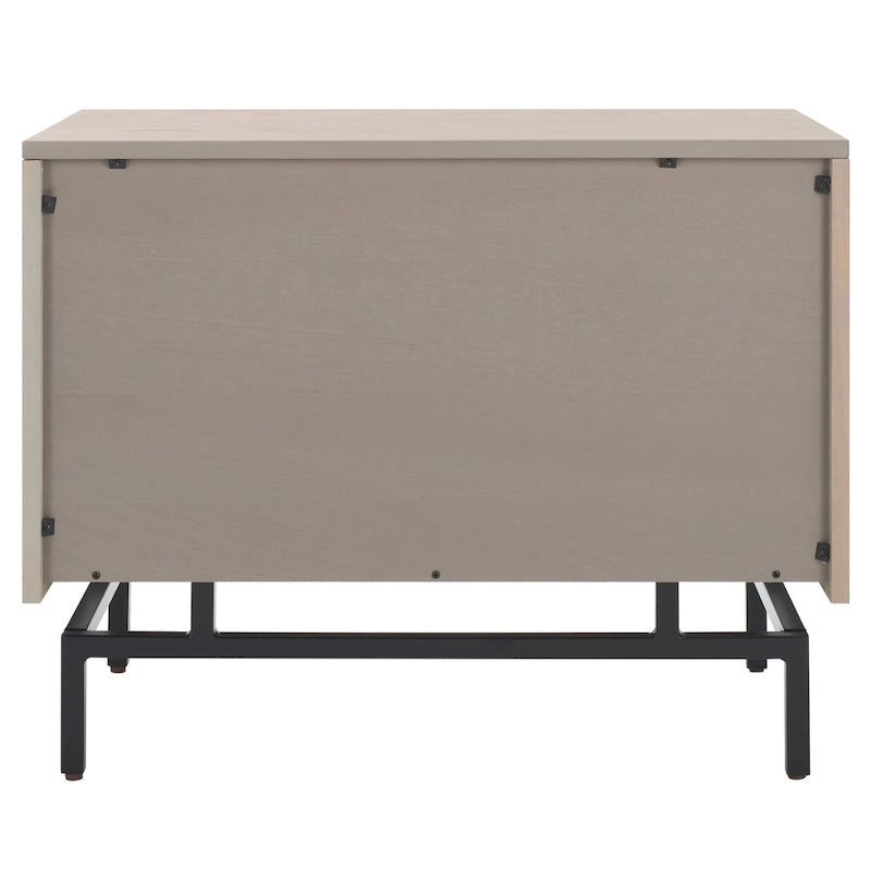 Grey/Black Storage Cabinet - 28W x 18D x 22H