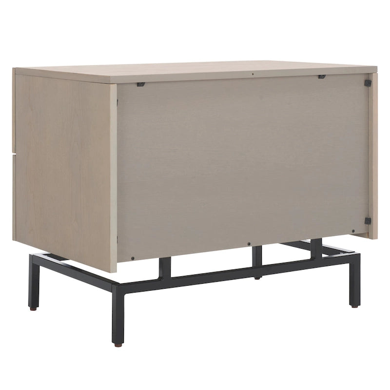 Grey/Black Storage Cabinet - 28W x 18D x 22H
