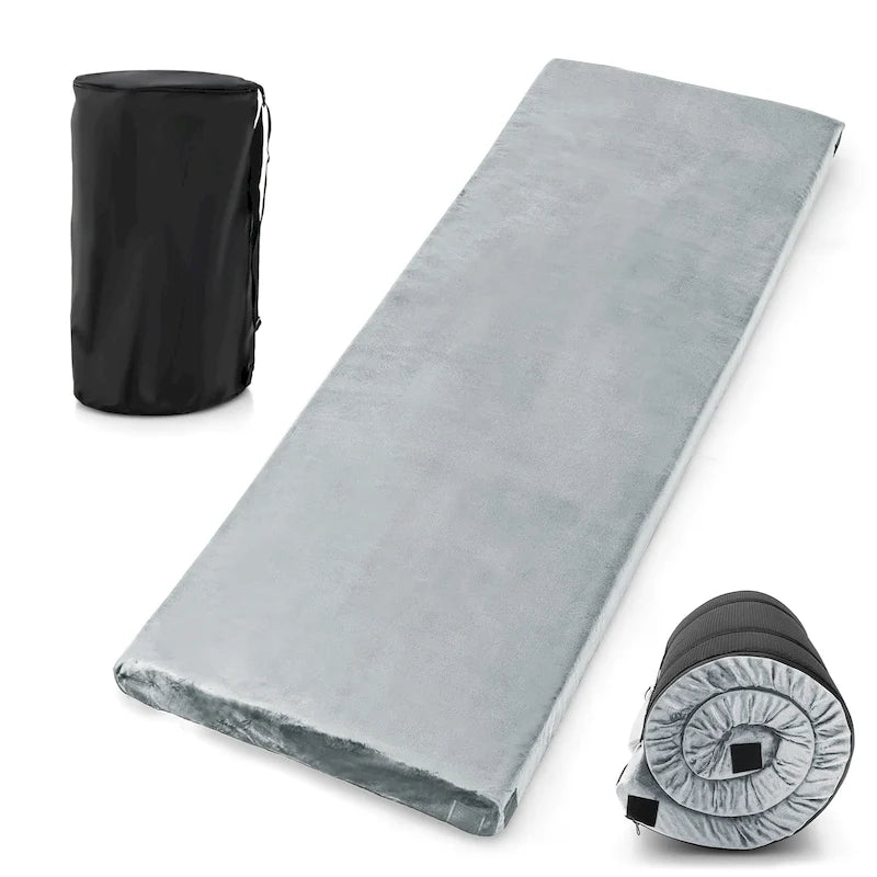 72" Lightweight Roll-Up Travel Mattress - Portable Memory Foam