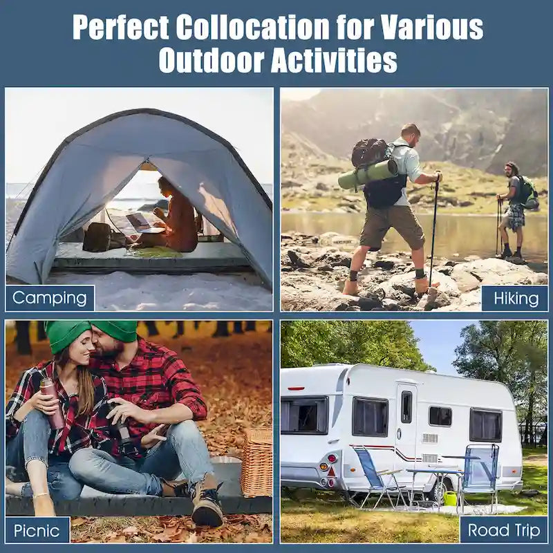 72" Lightweight Roll-Up Travel Mattress - Portable Memory Foam