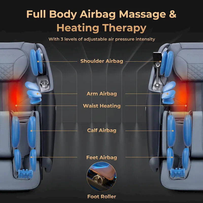 Zero Gravity Full Body Massage Chair with Waist Heating