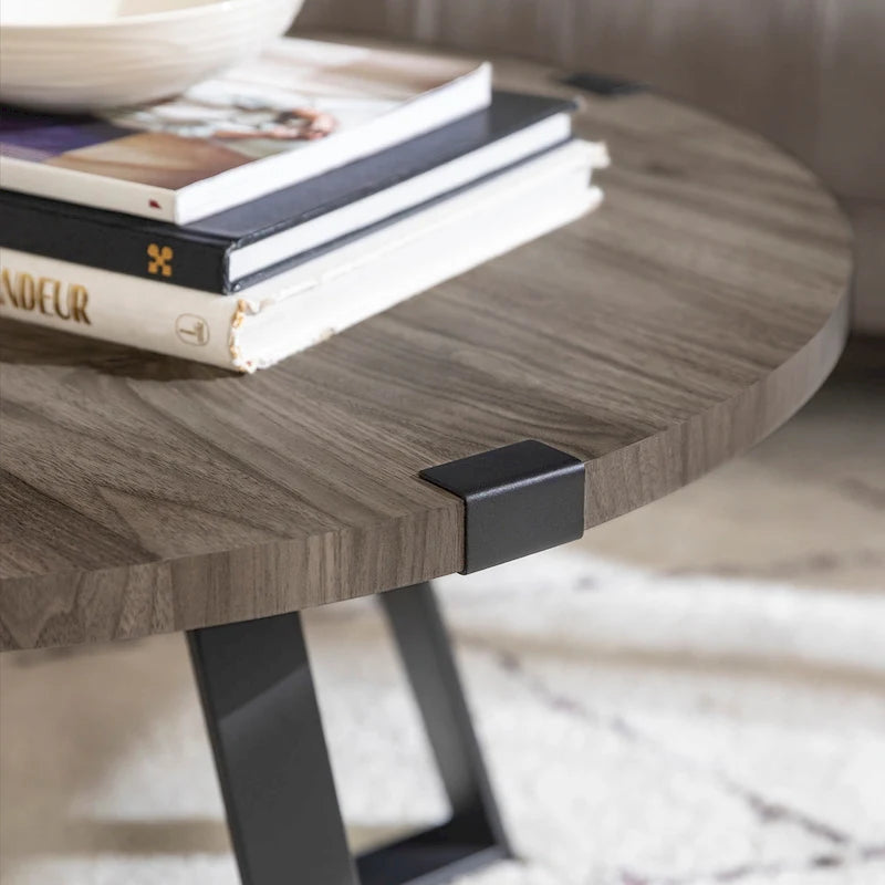 Round Metal Wrap Coffee Table