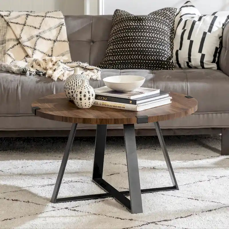 Round Metal Wrap Coffee Table