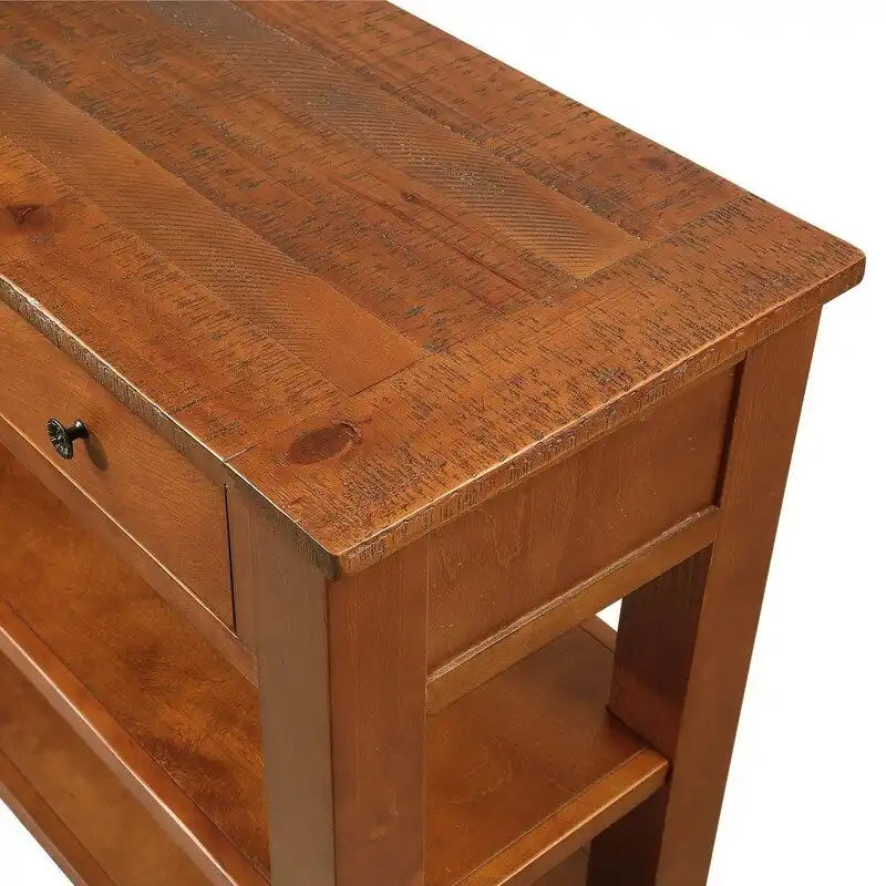 48" Console Table with 3 Drawers & 2 Shelves