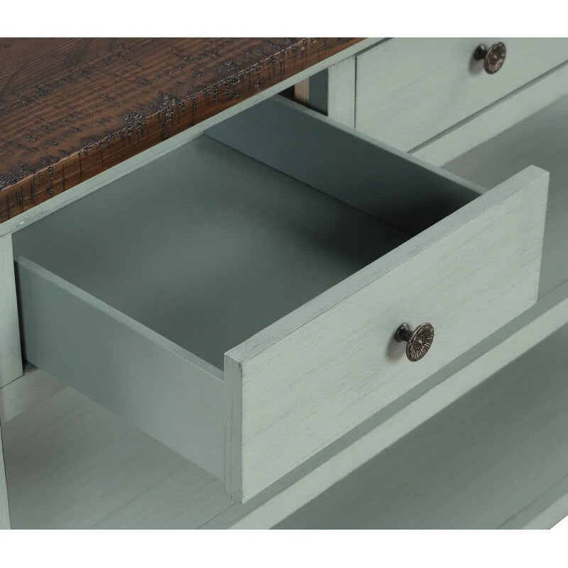 48" Console Table with 3 Drawers & 2 Shelves