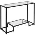 Modern Tempered Glass Console Table for Entryway & Porch