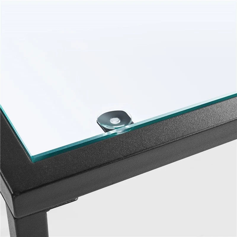 Modern Tempered Glass Console Table for Entryway & Porch