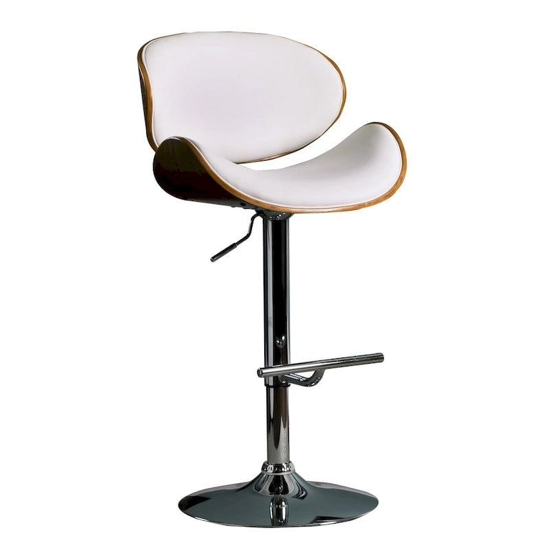 Modern Swivel Bentwood Adjustable Height Bar Stool
