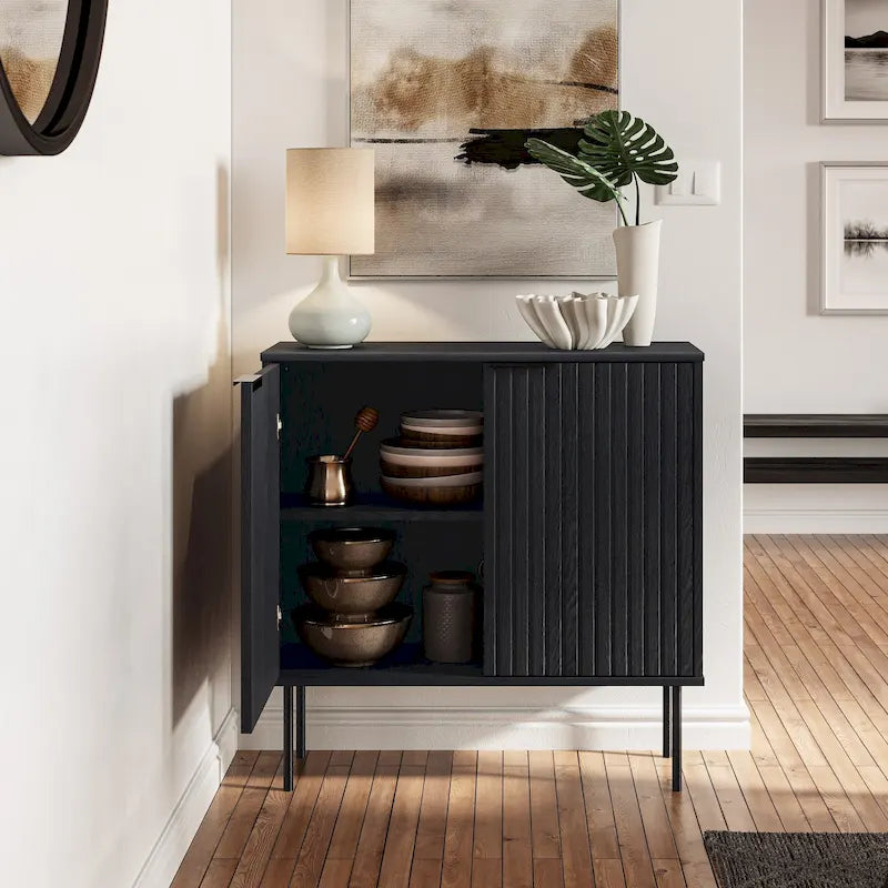 2-Door Compact Sideboard Buffet Cabinet