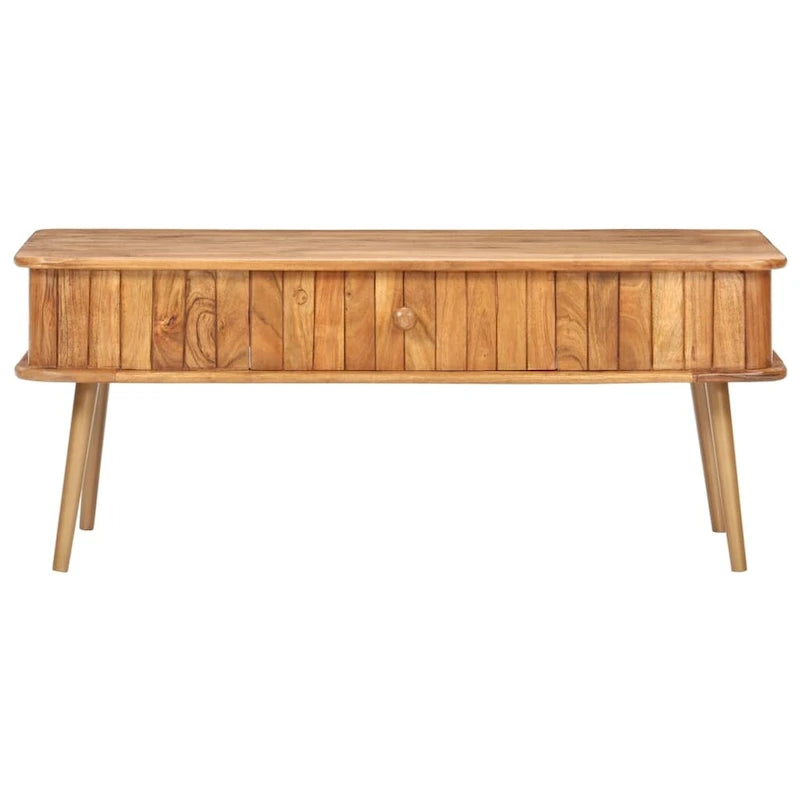 Coffee Table 39.4x19.7x15.7 Solid Acacia Wood