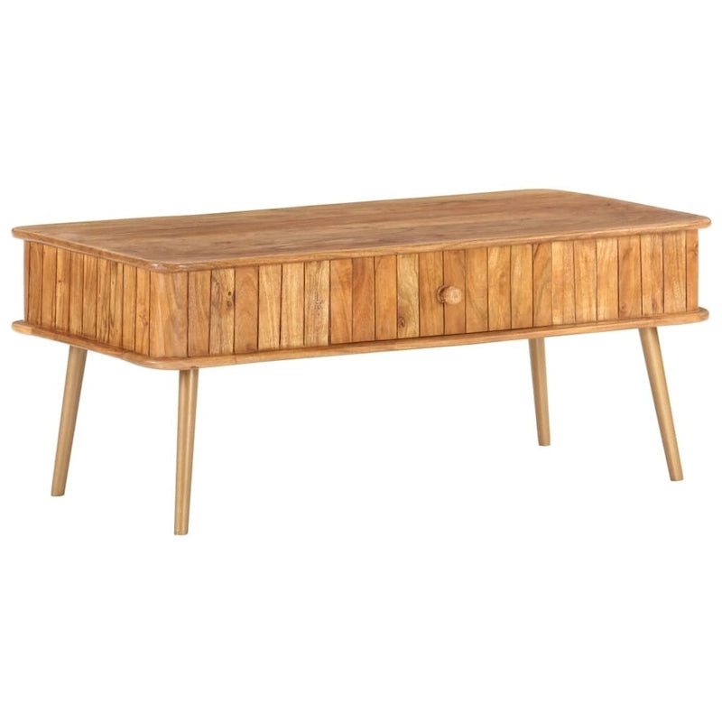 Coffee Table 39.4x19.7x15.7 Solid Acacia Wood