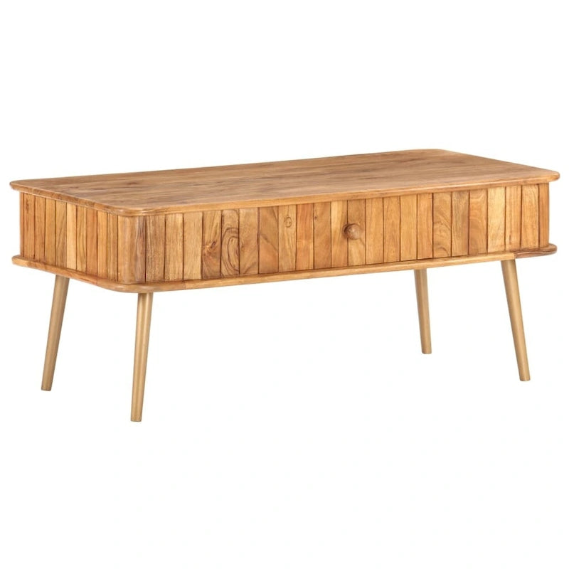 Coffee Table 39.4x19.7x15.7 Solid Acacia Wood