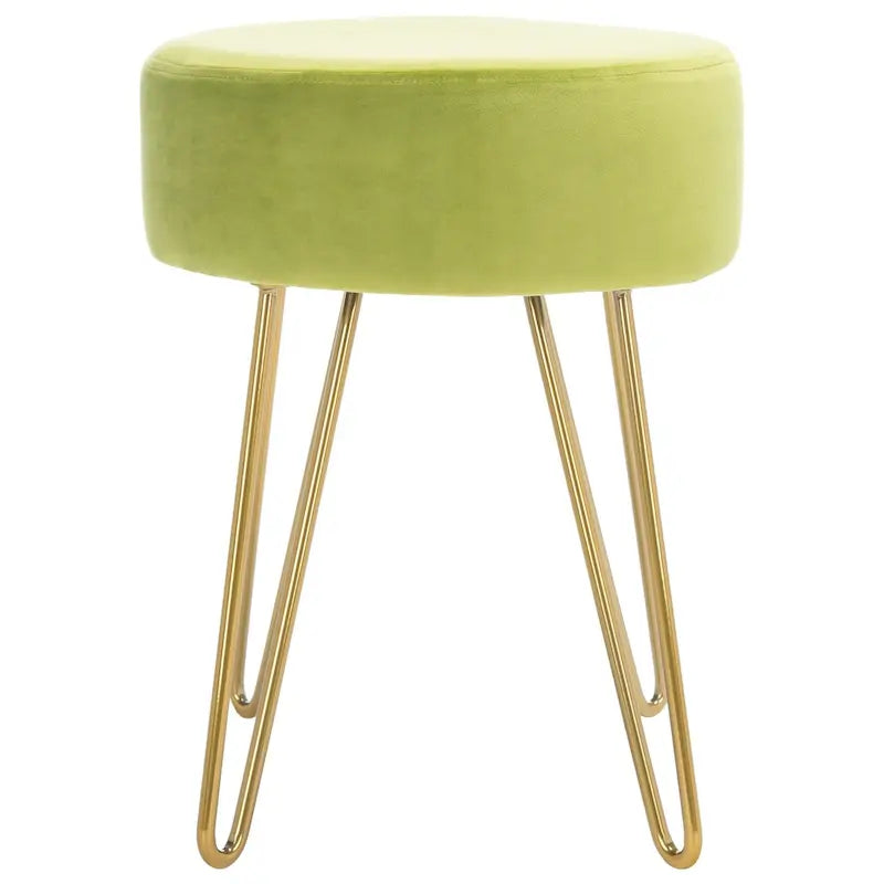Round Hairpin Leg Ottoman