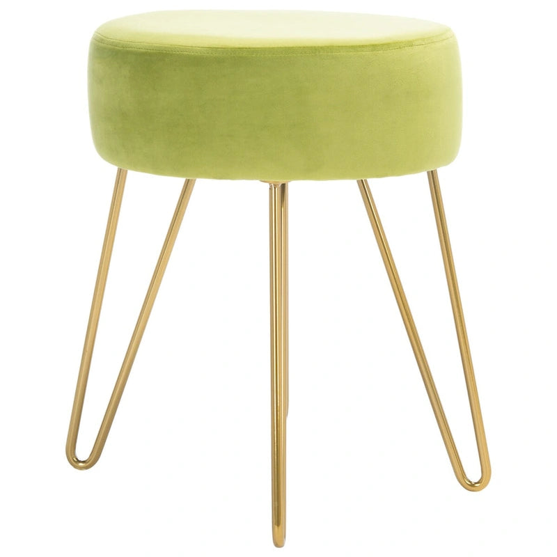 Round Hairpin Leg Ottoman