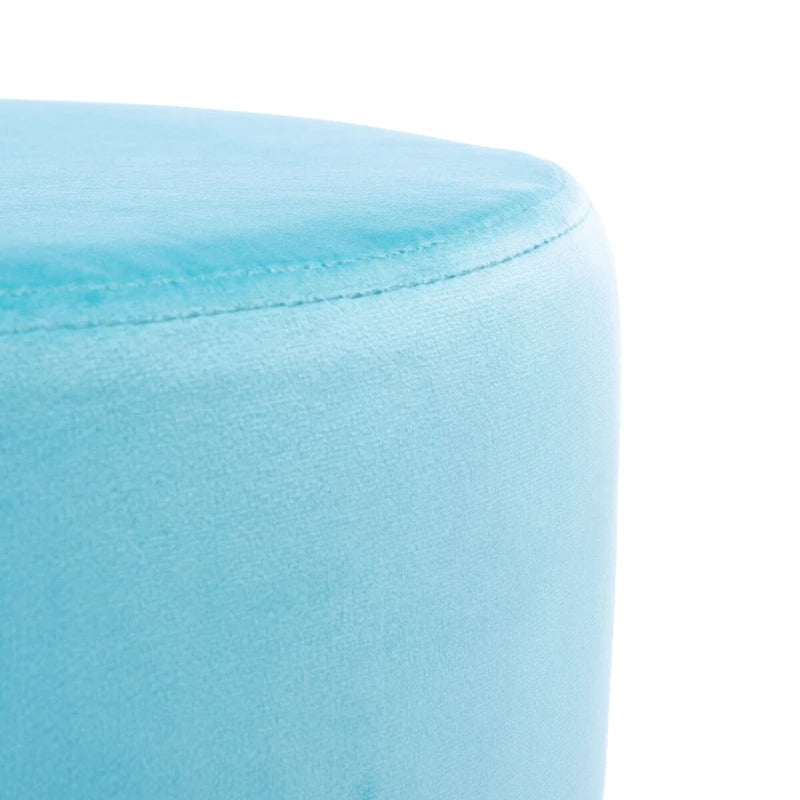 Round Hairpin Leg Ottoman