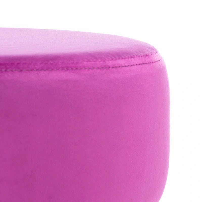 Round Hairpin Leg Ottoman