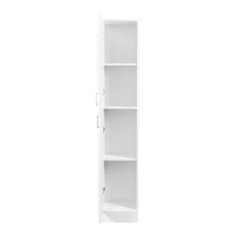 Freestanding Kitchen Cabinet with Adjustable Shelves and Two Doors