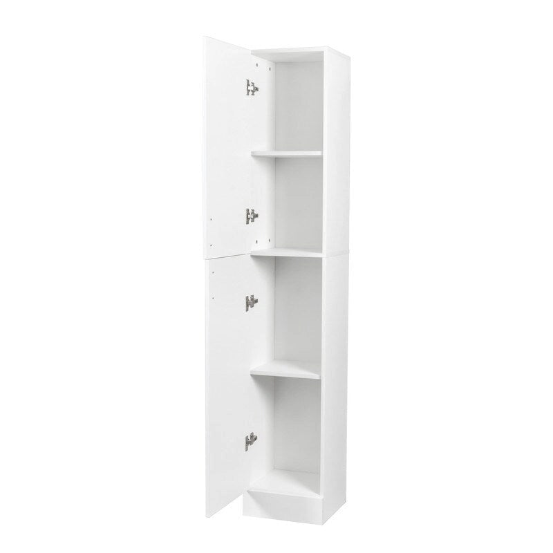 Freestanding Kitchen Cabinet with Adjustable Shelves and Two Doors