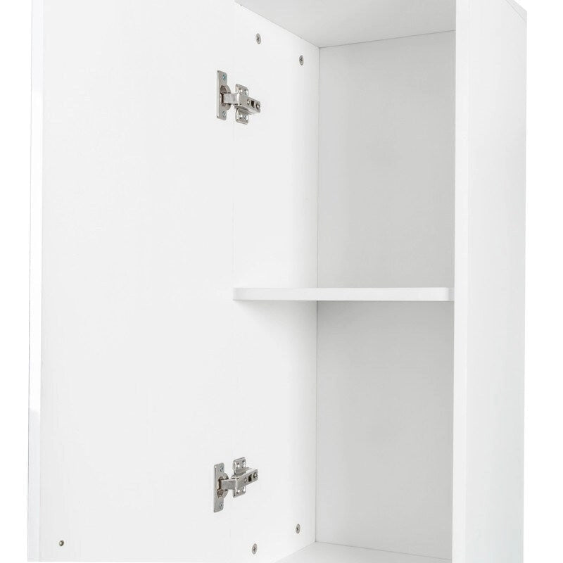 Freestanding Kitchen Cabinet with Adjustable Shelves and Two Doors
