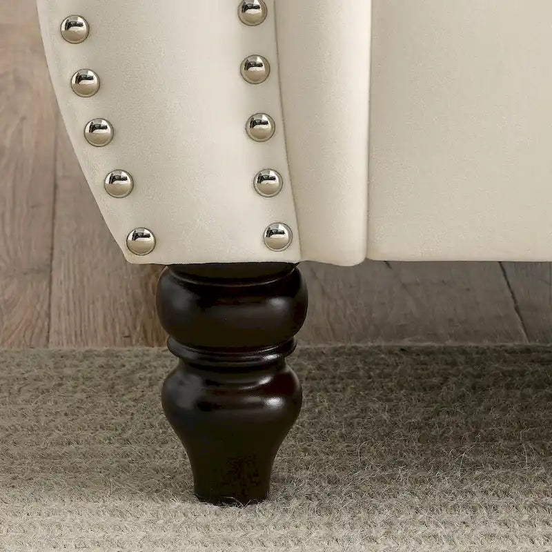 Classic Button-Tufted 3-Seater Sofa for Living Room