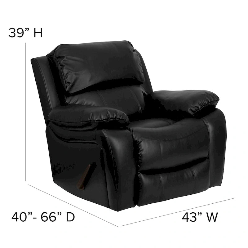 Leather Rocker Recliner