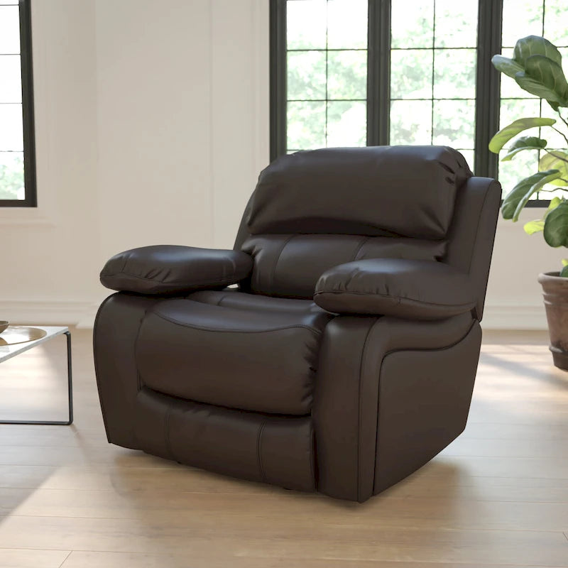 Leather Rocker Recliner