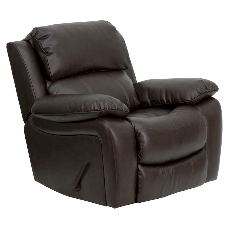 Leather Rocker Recliner