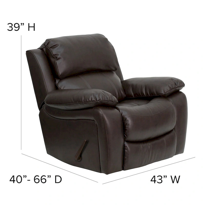Leather Rocker Recliner