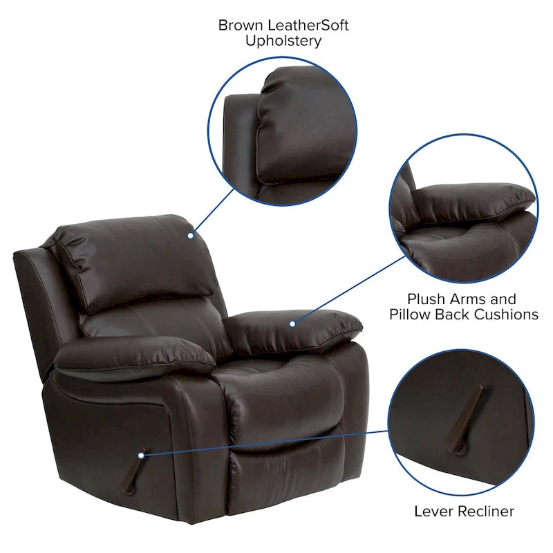 Leather Rocker Recliner