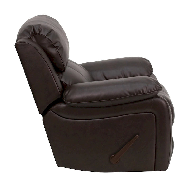 Leather Rocker Recliner