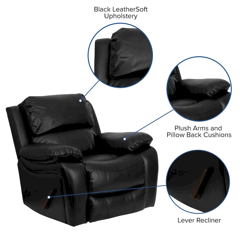 Leather Rocker Recliner
