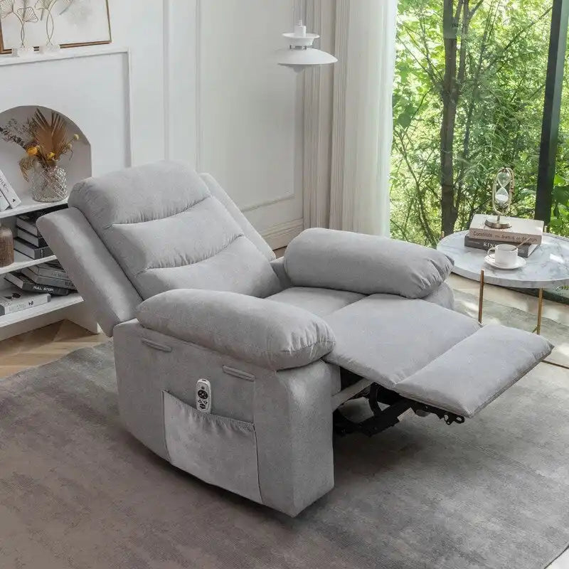 Power Recliner with Adjustable Massage Function and Heating System