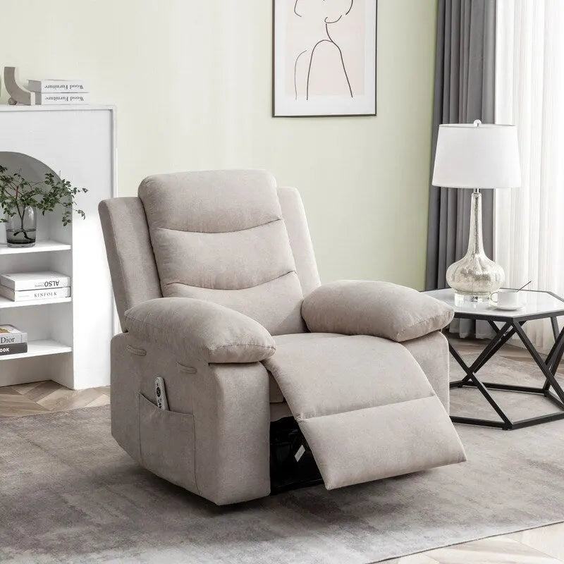 Power Recliner with Adjustable Massage Function and Heating System
