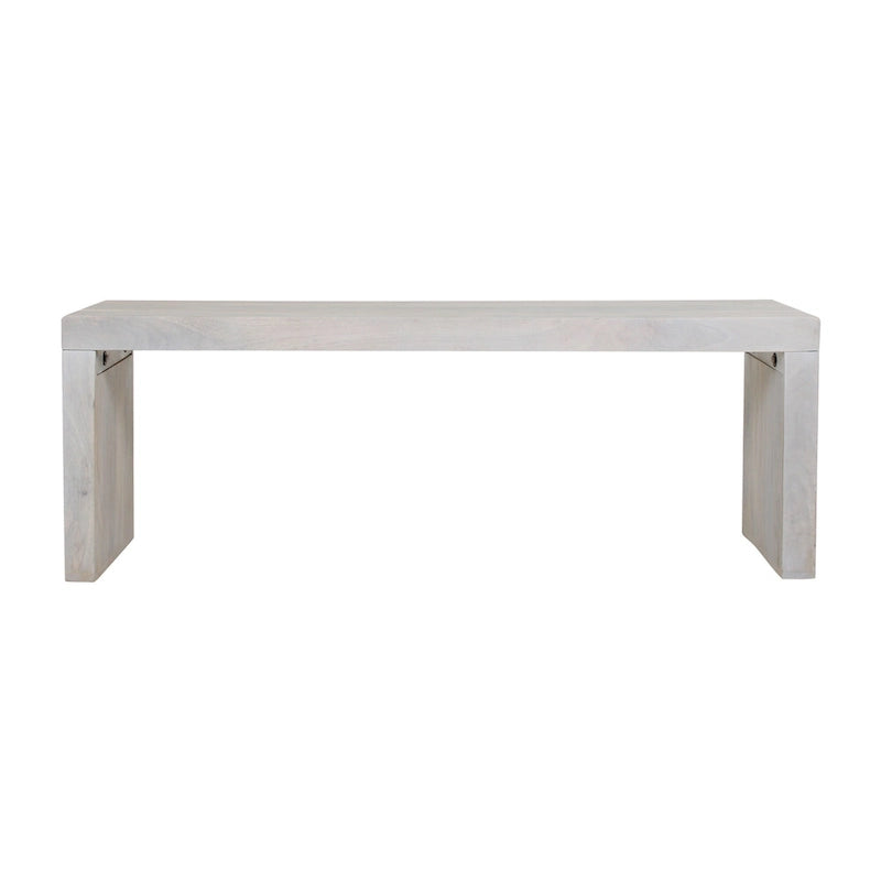 White Sand 51-Inch Solid Mango Wood Bench