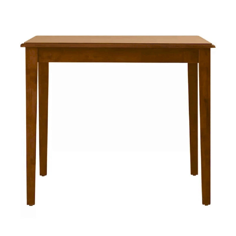 60 Inch Rectangular Dining Table, Tapered Legs, Rich Walnut Brown